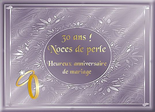 30 ans de mariage noces de